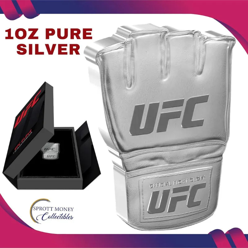 2024 UFC Glove 1 oz Fine Silver Shaped Coin - The New Zealand Mint