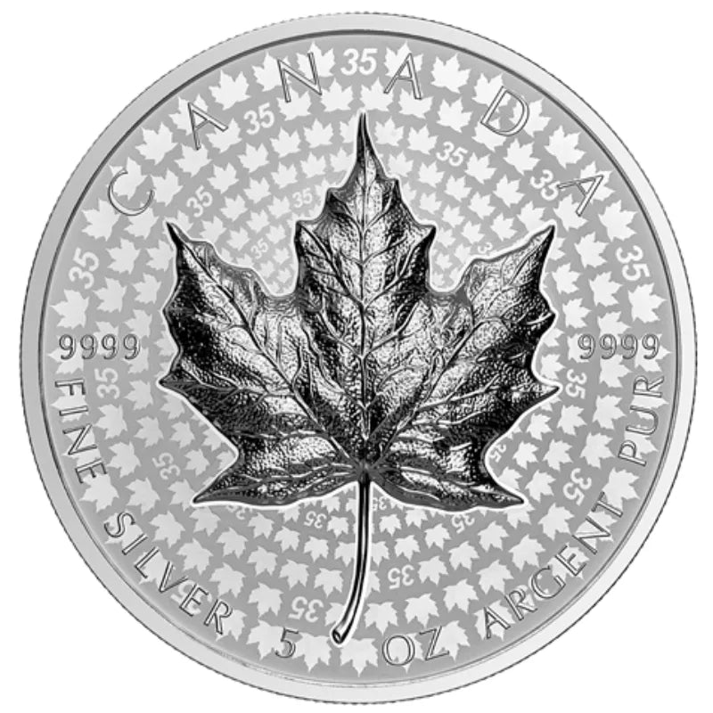 2023 Ultra High Relief Maple Leaf 5 oz Fine Silver Coin-Royal Canadian Mint