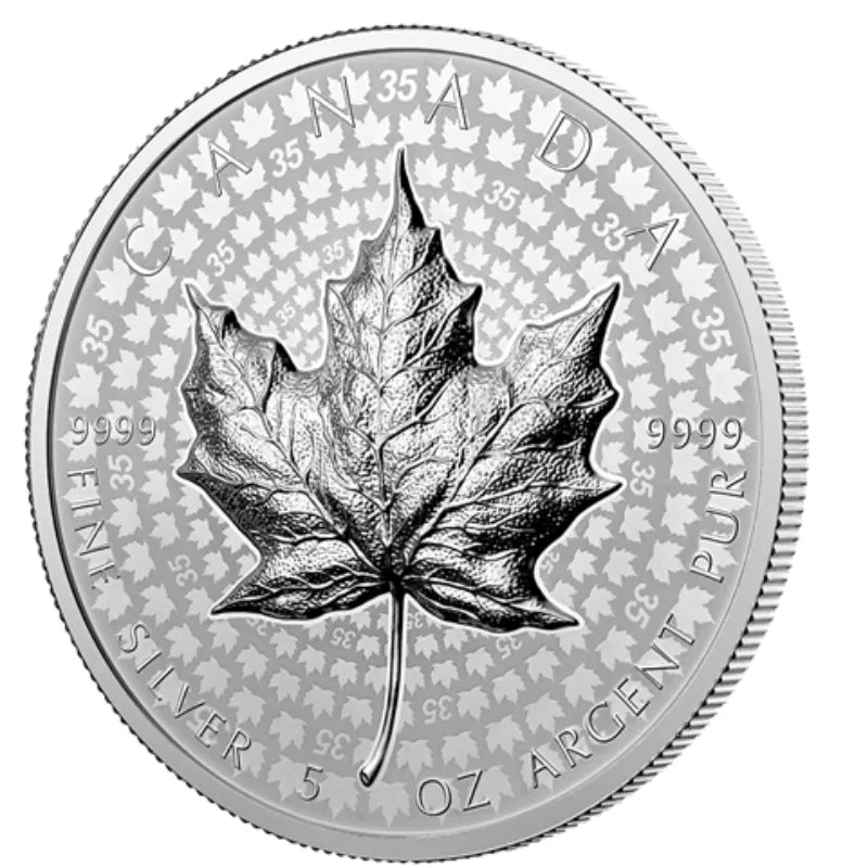 2023 Ultra High Relief Maple Leaf 5 oz Fine Silver Coin-Royal Canadian Mint