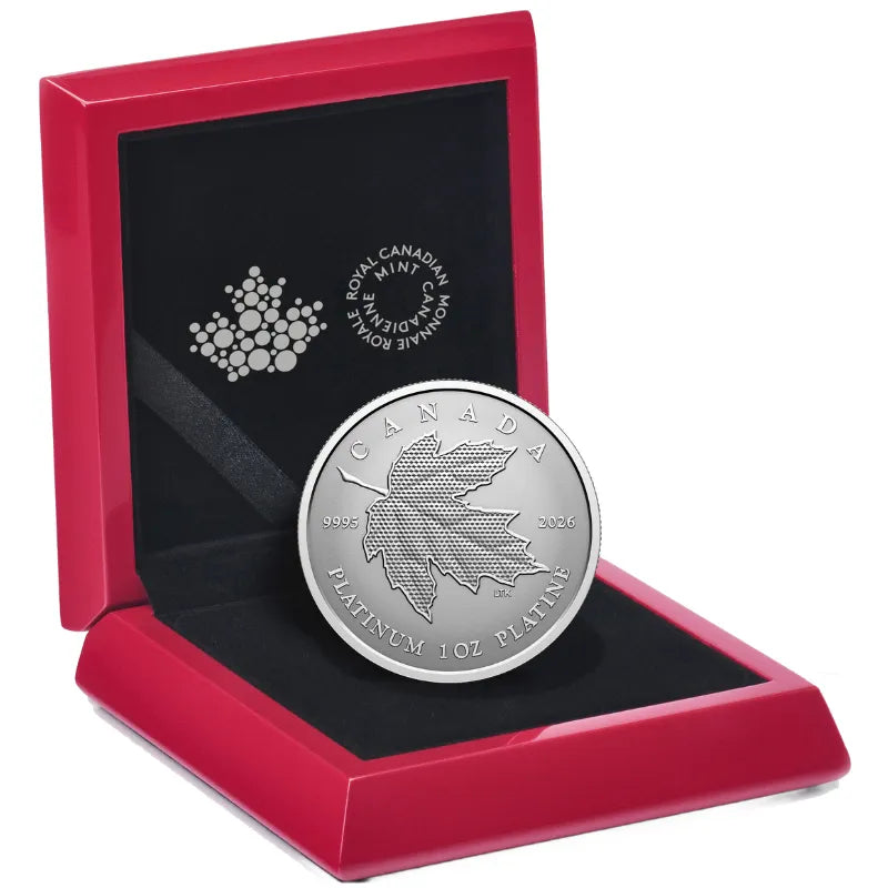 2026 1oz PURE PLATINUM COIN MAPLE LEAF FOREVER ROYAL CANADIAN MINT