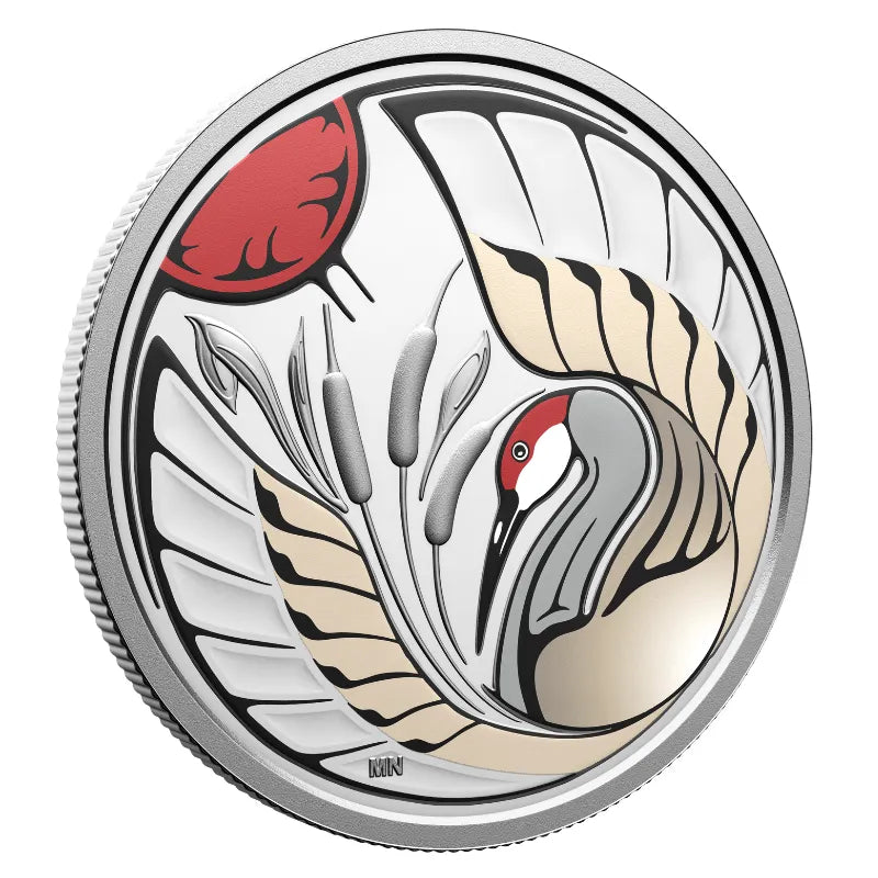 2026 3/4oz CLAN Animals Sandhill Crane Silver Coin Royal Canadian Mint