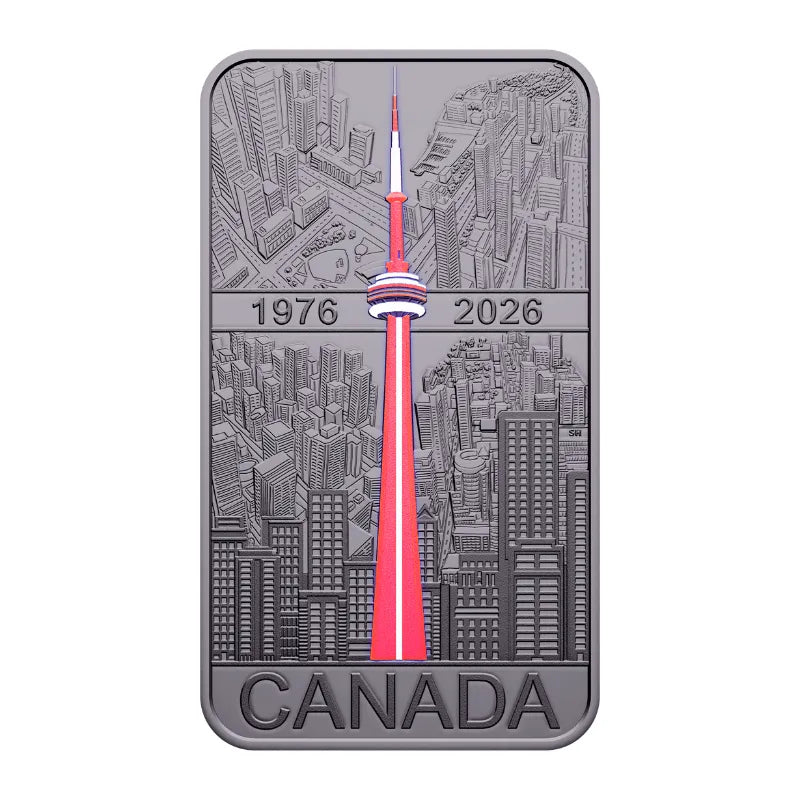 2026 1oz 50TH ANNIVERSARY OF THE CN TOWER SILVER Proof Coin-ROYAL CANADIAN MINT