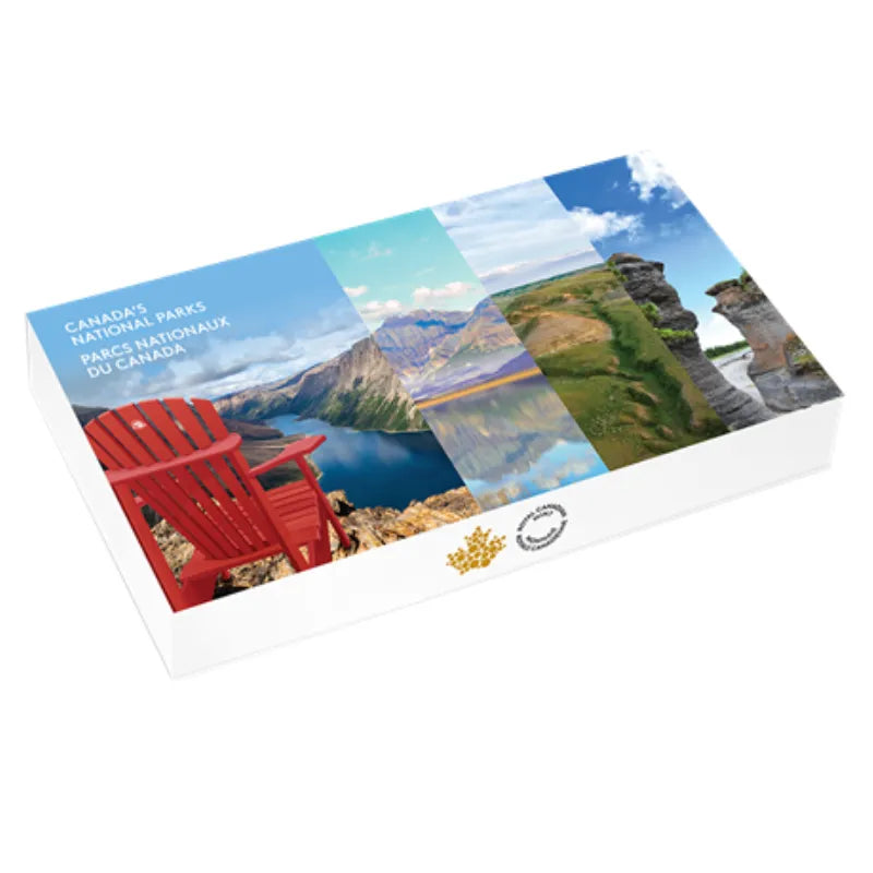 2026 Four 1 oz. Canada’s National Parks: Torngat Mountains , Kluane ,Grasslands and Mingan Archipelago Silver Coin Set- Royal Canadian Mint
