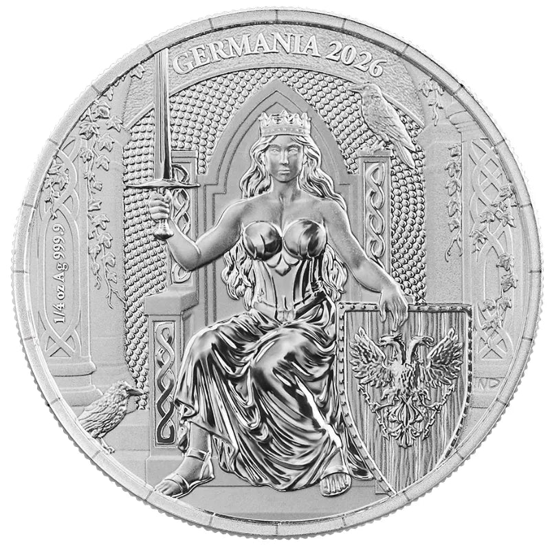 2026 1/4 oz Germania Silver Coin in Coin Card -Germania Mint