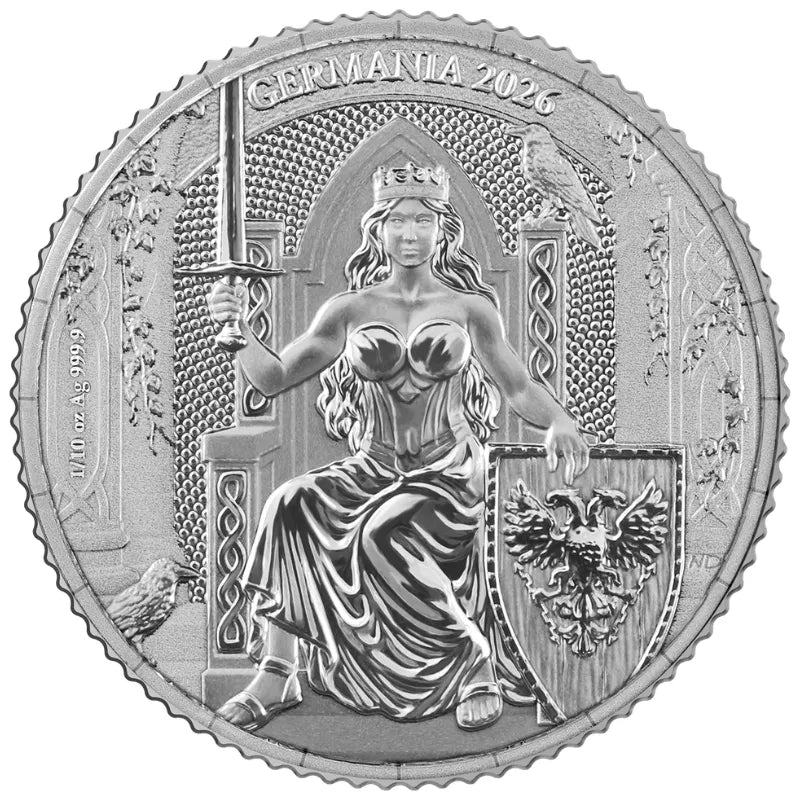 2026 1/10 oz Germania Silver Coin in Card -Germania Mint