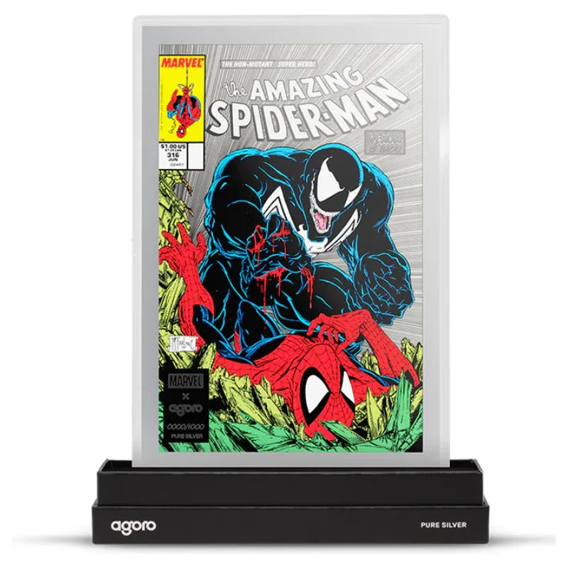 2026 1 oz Silver Marvel The Amazing Spiderman #316: Venom Unleashed Proof / Coloured Foil-AGORO
