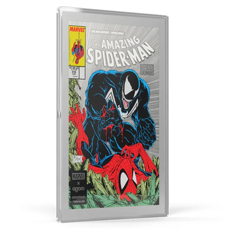 2026 1 oz Silver Marvel The Amazing Spiderman #316: Venom Unleashed Proof / Coloured Foil-AGORO