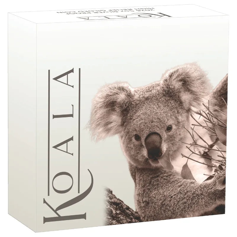 2026 5 oz. AUSTRALIAN KOALA Silver Proof High Relief Gilded Coin- The Perth Mint