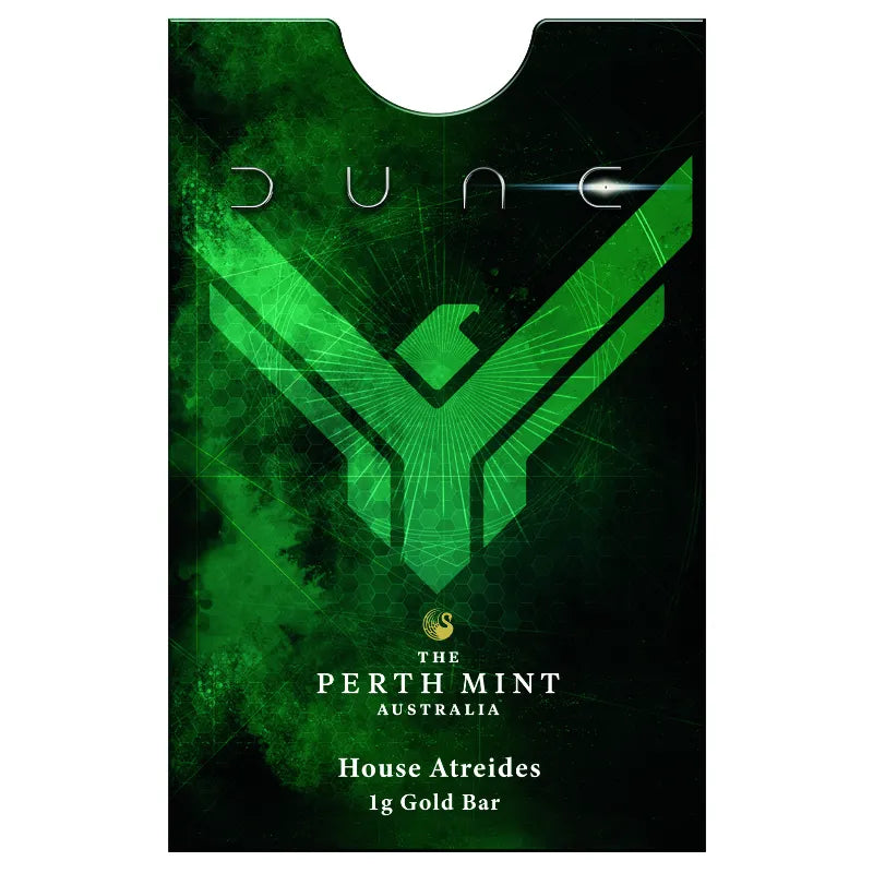 2026 1 g DUNE- HOUSE ATREIDES GOLD Minted Bar- The Perth Mint