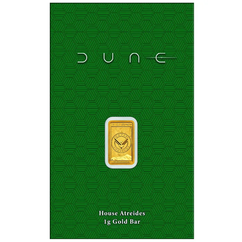 2026 1 g DUNE- HOUSE ATREIDES GOLD Minted Bar- The Perth Mint