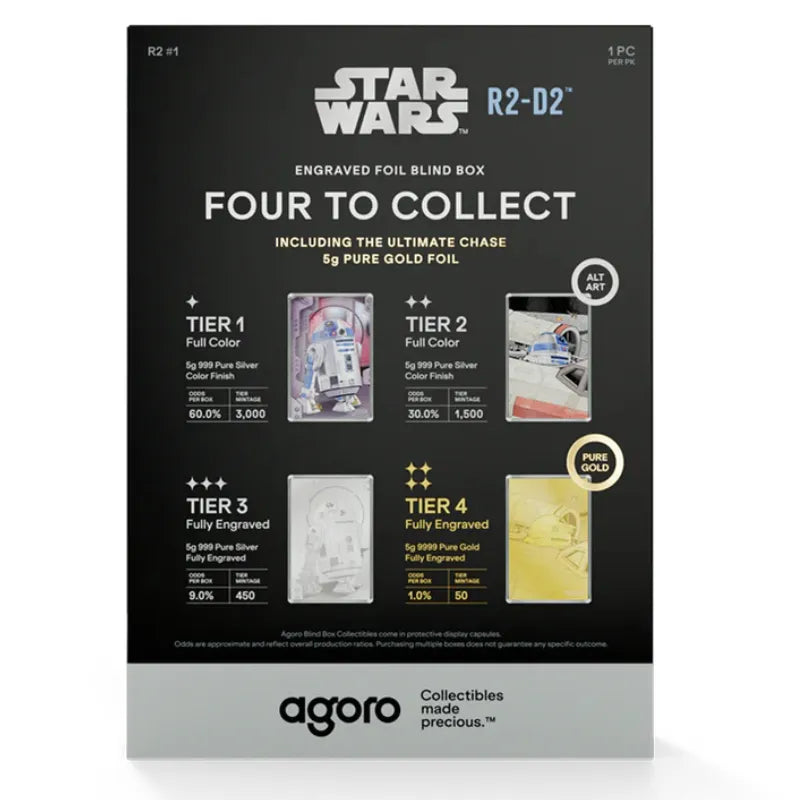 2026 Star Wars™ - R2-D2™ Blind Box 5 g Foil Blind Box-AGORO