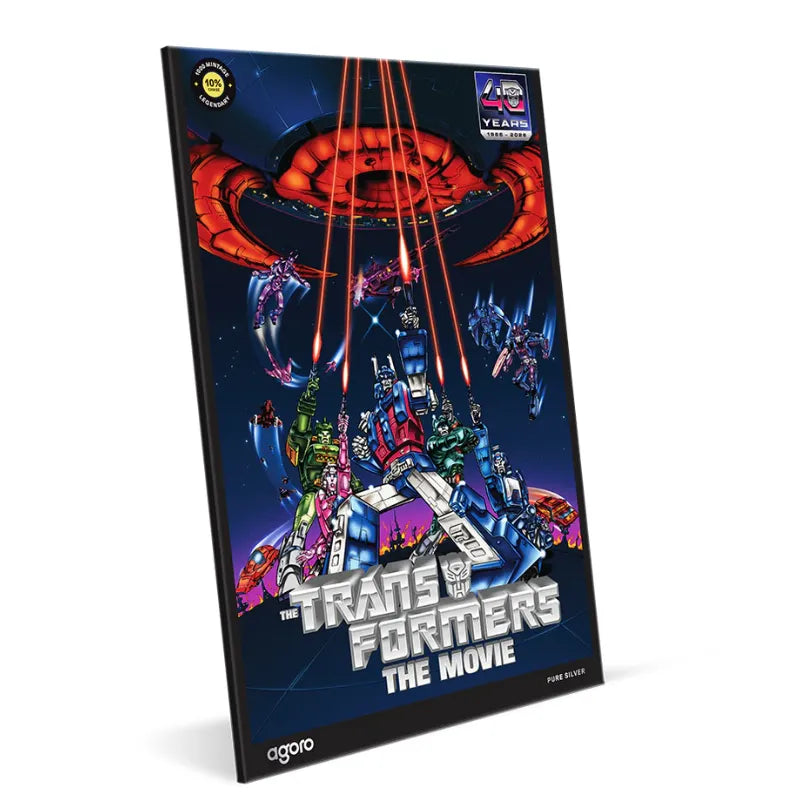 2026 1 oz Silver The Transformers: The Movie (1986) Poster Foil-AGORO