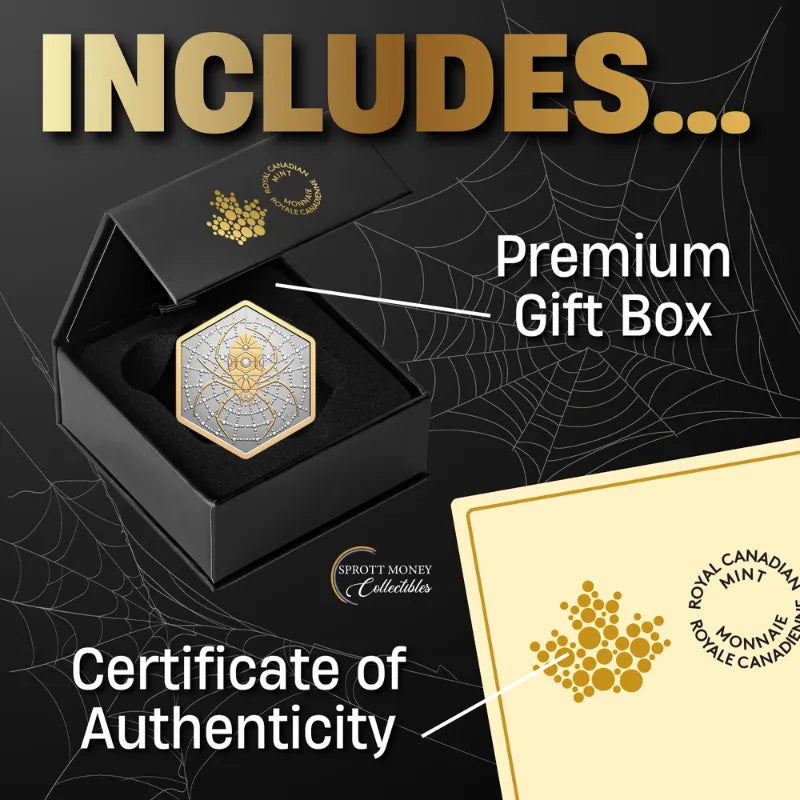 2026 1oz NATURE’S DELIGHT: THE SPIDER Reverse Proof Coin- Royal Canadian Mint