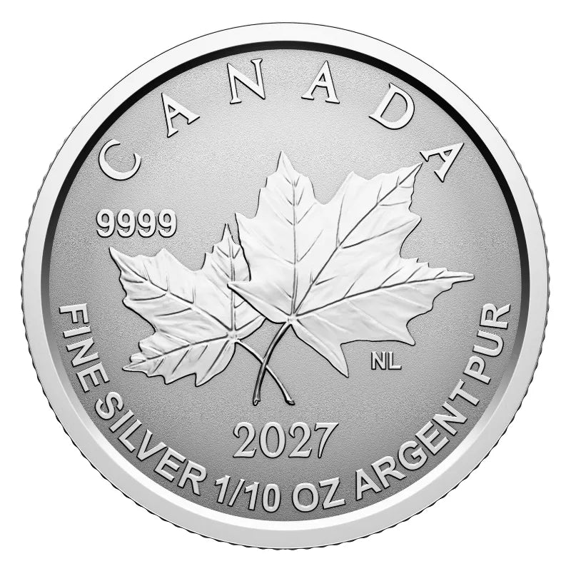 2027 1.90oz Silver FRACTIONAL AUTUMN LEAVES SET - Royal Canadian Mint