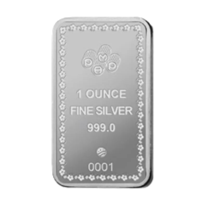 1 oz Diwali Lakshmi & Sacred Cow Silver Proof-like Bar- PAMP Suisse