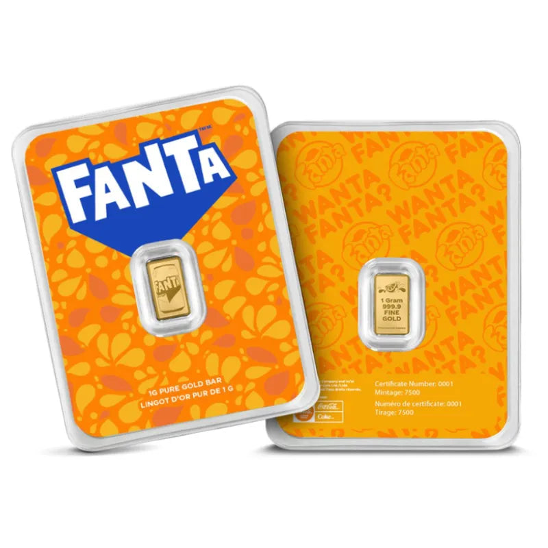 1 Gram Fanta®  Gold Proof-like Bar- PAMP Suisse