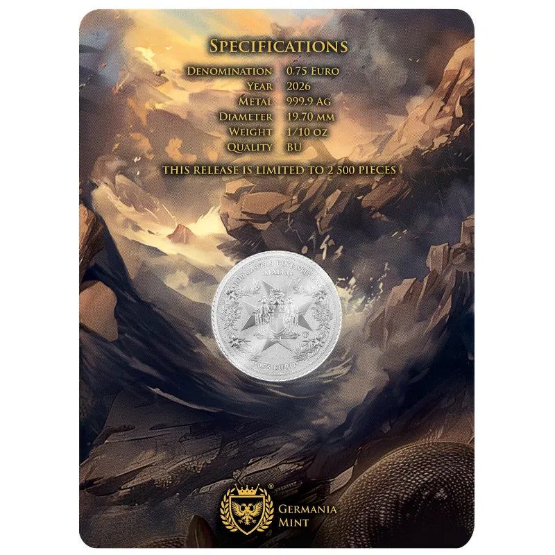 2026 1/10 oz Malta Golden Eagle Silver Coin in Card -Germania Mint