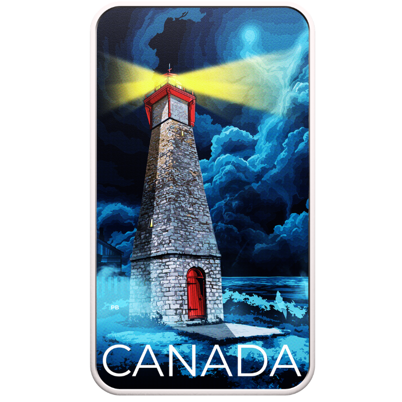 2026 1.015 oz HAUNTED CANADA: GIBRALTAR POINT LIGHTHOUSE Silver Coin with Flashlight - Royal Canadian Mint