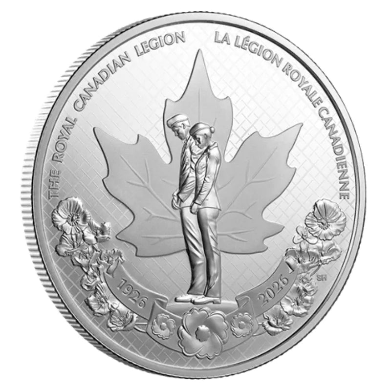 2026 23.17g 100th Anniversary of The Royal Canadian Legion Silver Proof Dollar Coin- Royal Canadian Mint