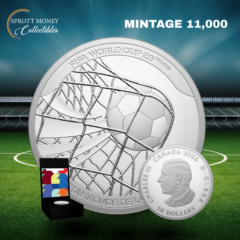 2026 $20 FINE SILVER COINFIFA WORLD CUP 2026 TM/MC: THE WINNING GOAL  Royal Canadian Mint