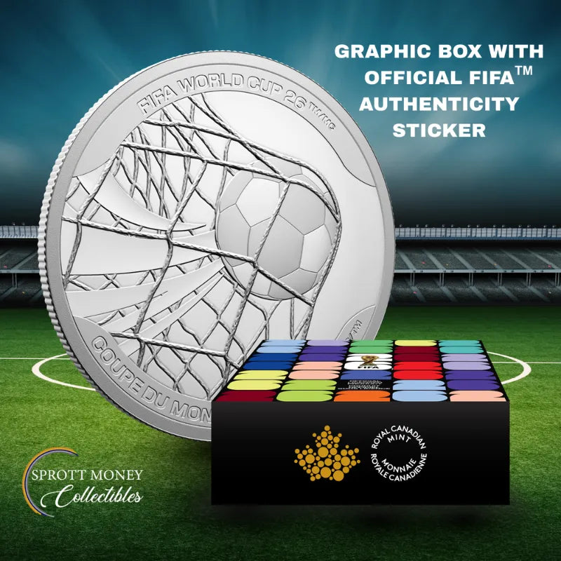 2026 $20 FINE SILVER COINFIFA WORLD CUP 2026 TM/MC: THE WINNING GOAL  Royal Canadian Mint
