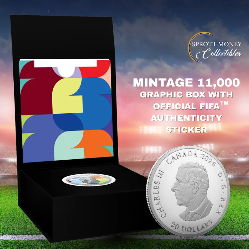 2026 $20 FINE SILVER COIN FIFA WORLD CUP 2026TM/MC: WE ARE 26TM/MC Royal Canadian Mint