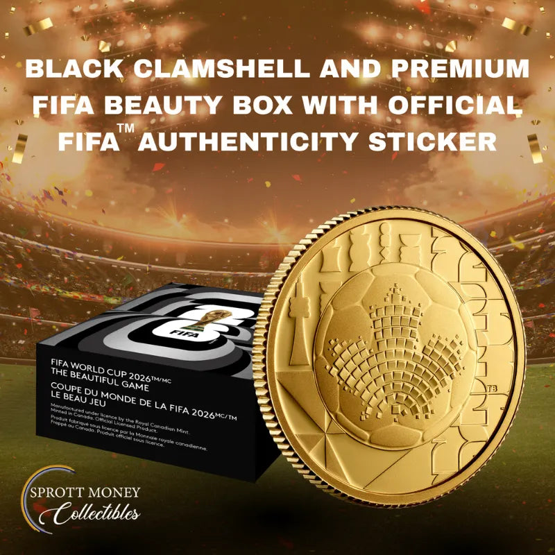 2026 1/4 oz PURE GOLD COINFIFA WORLD CUP 2026TM/MC:THE BEAUTIFUL GAME Royal Canadian Mint