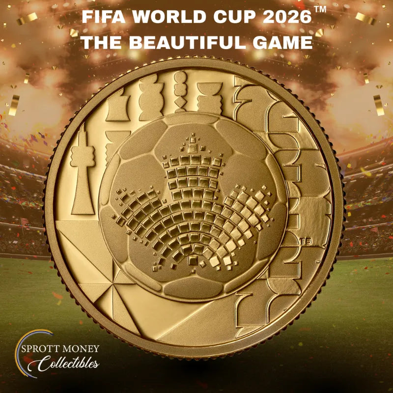 2026 1/4 oz PURE GOLD COINFIFA WORLD CUP 2026TM/MC:THE BEAUTIFUL GAME Royal Canadian Mint