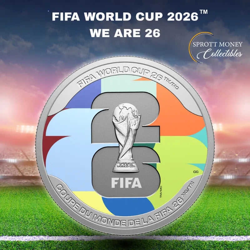 2026 $20 FINE SILVER COIN FIFA WORLD CUP 2026TM/MC: WE ARE 26TM/MC Royal Canadian Mint