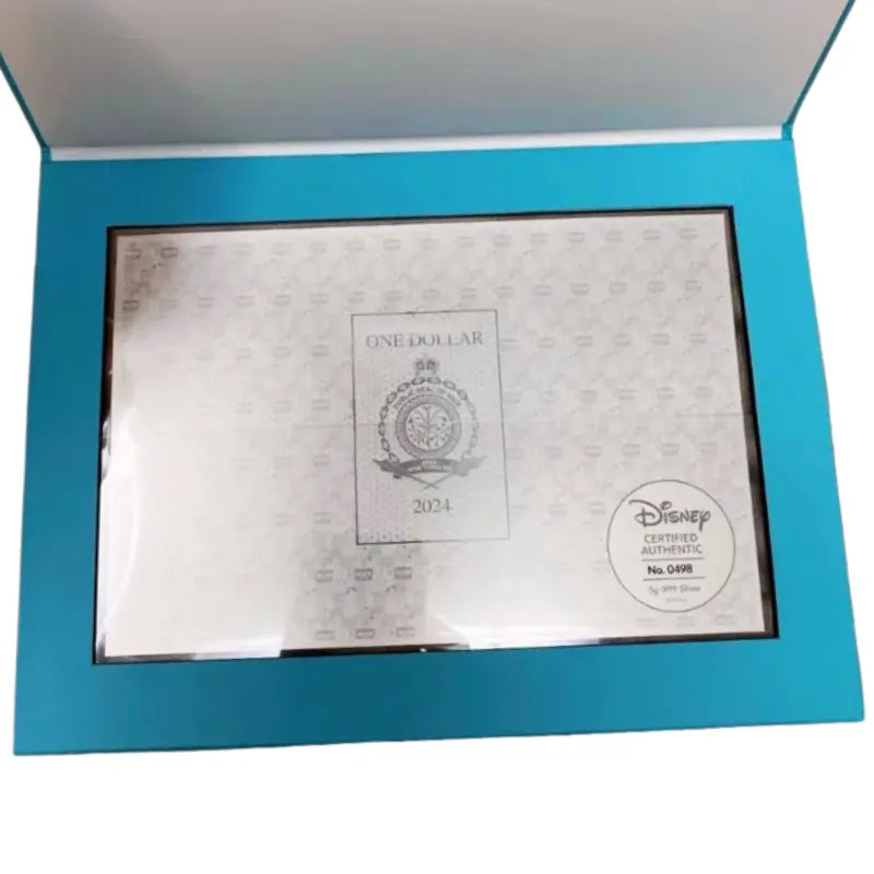 2024 5 grams Disney Season's Greetings - Lady and the Tramp Silver Foil Note-Agoro