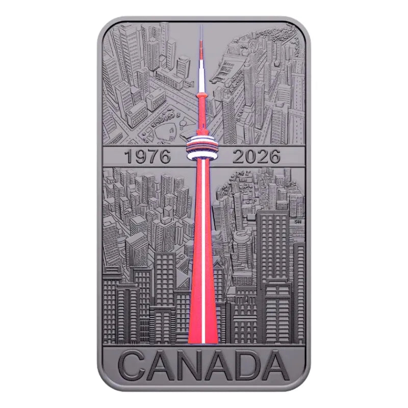 2026 1oz 50TH ANNIVERSARY OF THE CN TOWER SILVER Proof Coin-ROYAL CANADIAN MINT