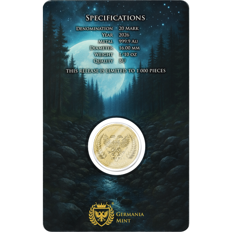 2026 1/10 oz Germania Gold Coin in Card -Germania Mint