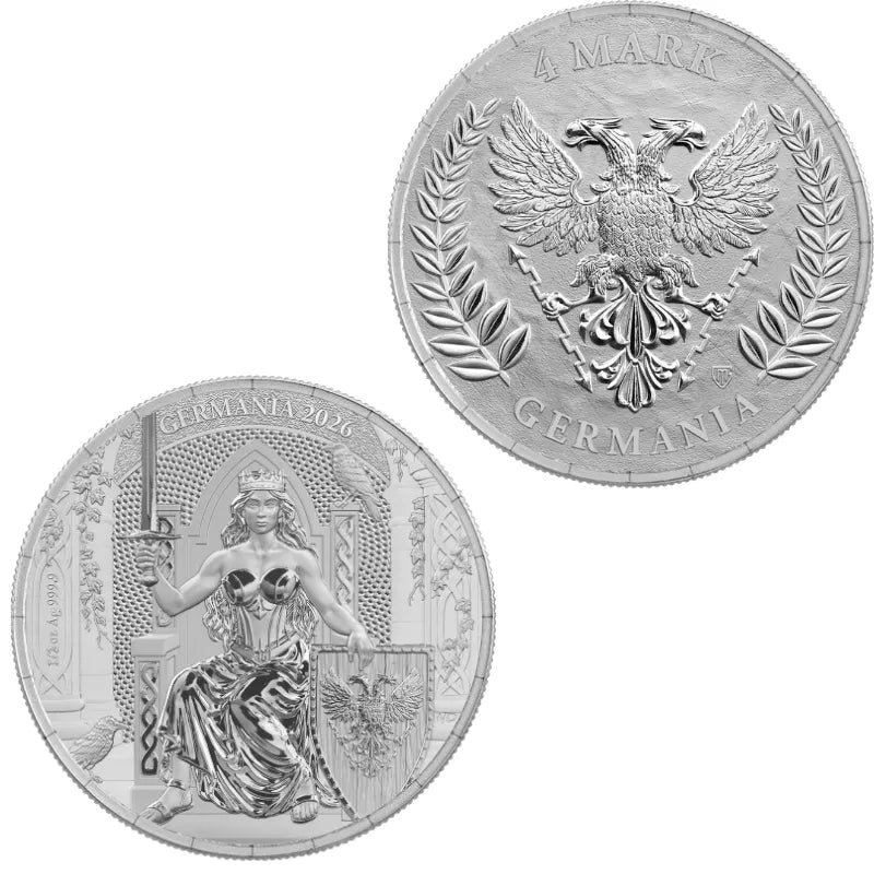 2026 1/2 oz Germania Silver Coin in Card -Germania Mint