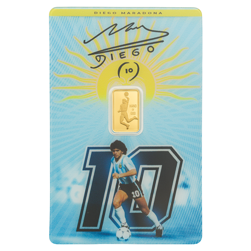 2026 1 Gram Maradona Gold Bar in Assay-PAMP Suisse
