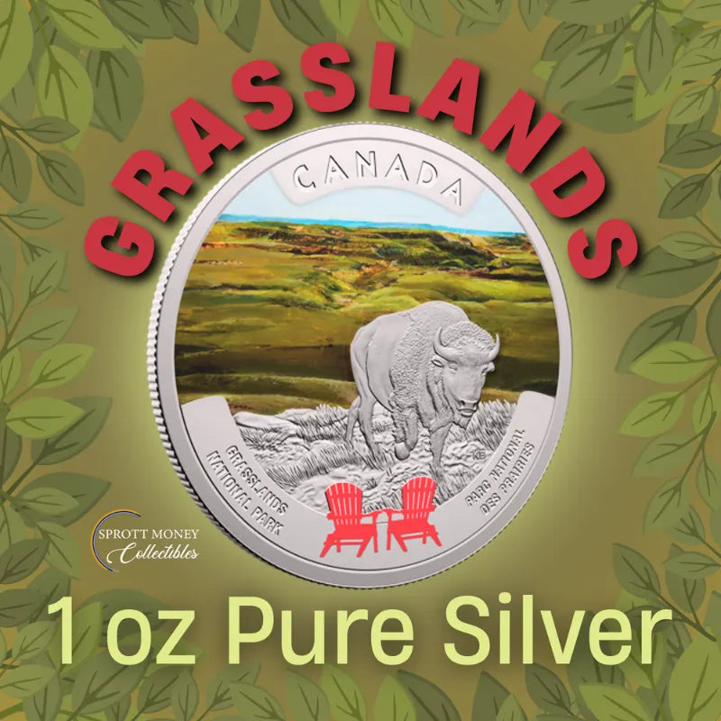 2026 1 oz. Canada’s National Parks : Grasslands National Park Silver Proof Coin- Royal Canadian Mint