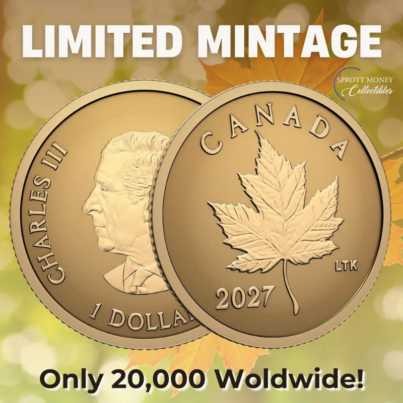 2027 0.5g ICONIC MAPLE LEAF Gold Reverse Proof Coin- Royal Canadian Mint