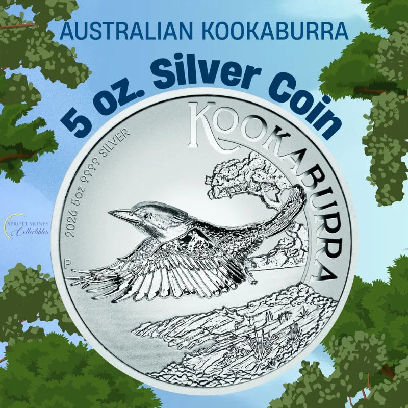 2026 5 oz. AUSTRALIAN KOOKABURRA Silver Incused Coin- The Perth Mint