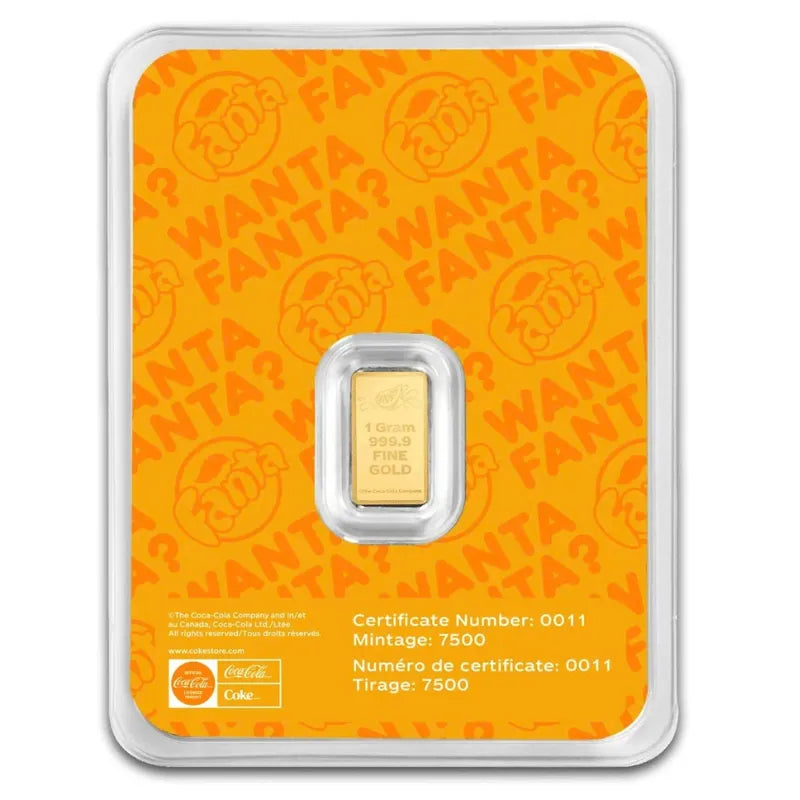 2026 1 Gram Fanta®  Gold Proof-like Bar- PAMP Suisse