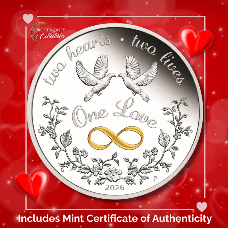 2026 One Love 1oz Pure Silver Proof Colored Coin The Perth Mint