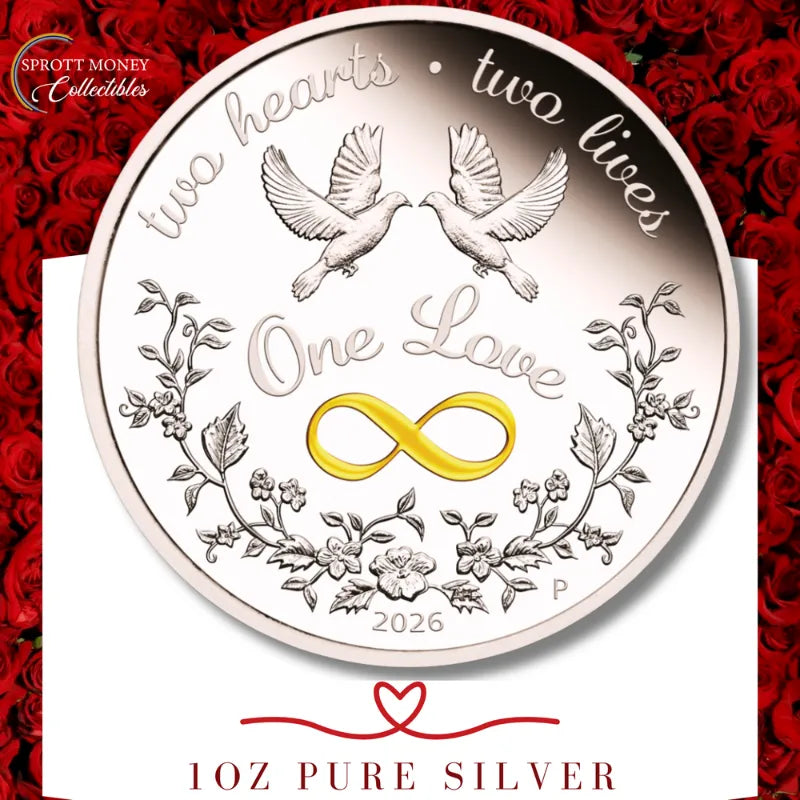 2026 One Love 1oz Pure Silver Proof Colored Coin The Perth Mint