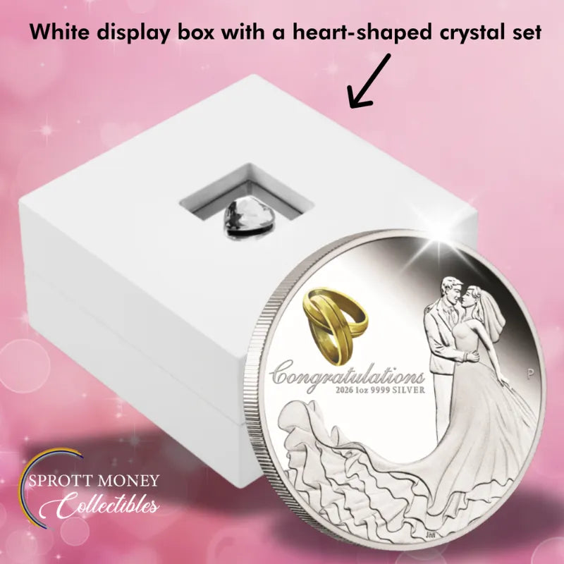 2026 Wedding 1 oz Pure Silver Proof Coin - The Perth Mint