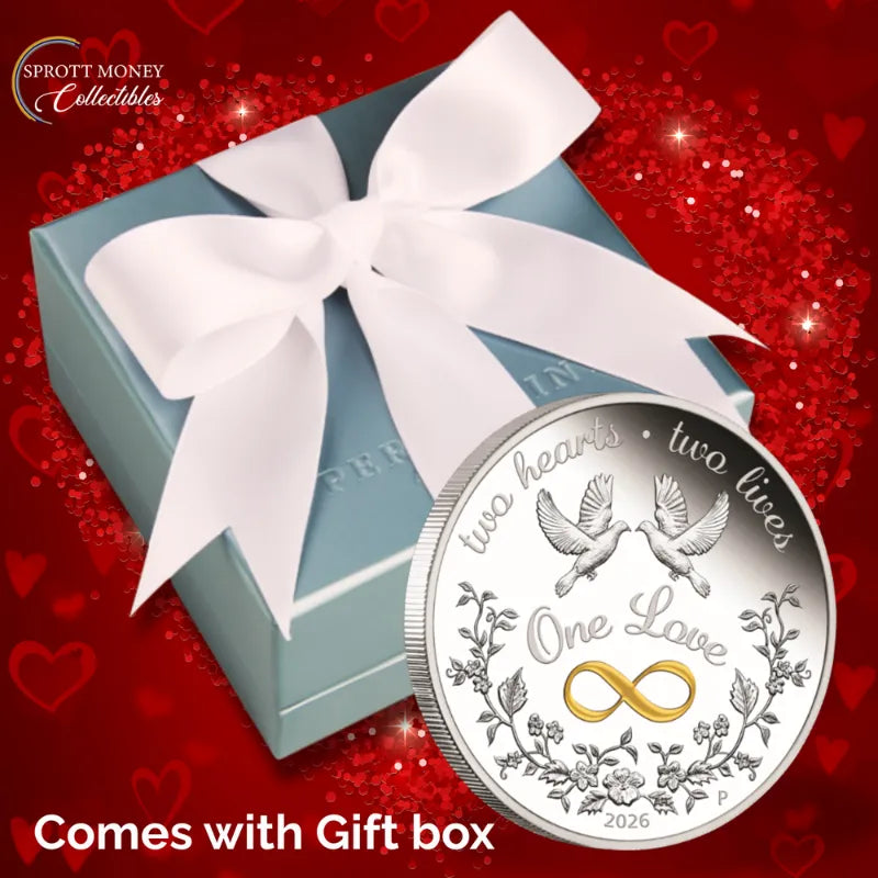 2026 One Love 1oz Pure Silver Proof Colored Coin The Perth Mint