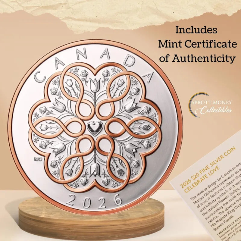 2026 Celebrate Love 1 oz Fine Silver Coin – Royal Canadian Mint
