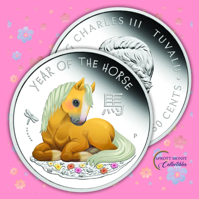 Baby Horse 2026 1/2oz Silver Proof Coloured Coin The Perth Mint Sprott Money