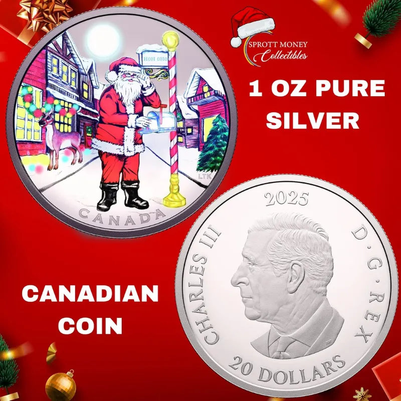 2025 Fine 1oz Silver Coin Dear Santa - Royal Canadian Mint