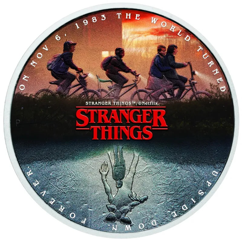 2026 1 oz Silver Stranger Things Coin – The Upside Down The Perth Mint