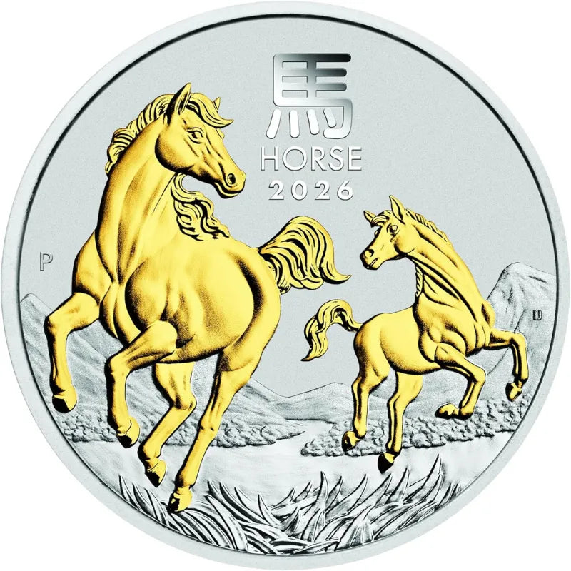 Australian Lunar Series III 2026 Year of The Horse 1oz Pure Silver Trio Set -The Perth Mint 