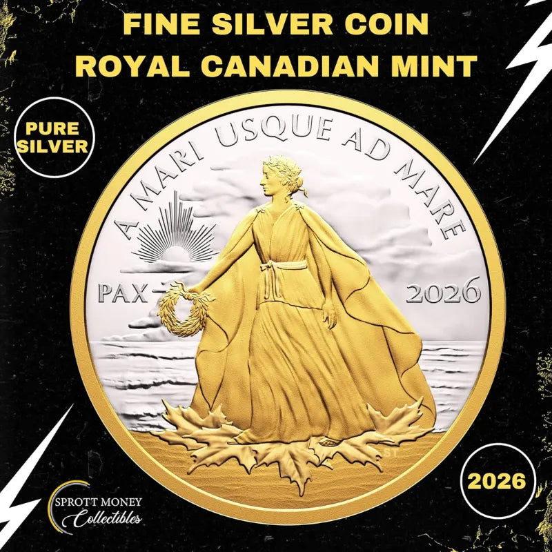 2026 Fine 1oz Silver Coin Peace Dollar - Royal Canadian Mint