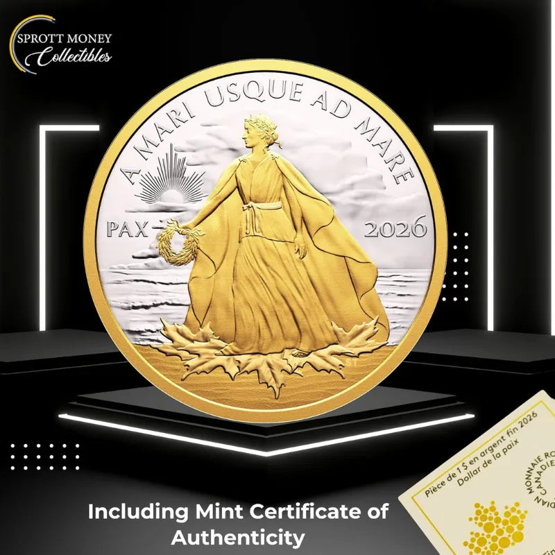 2026 Fine 1oz Silver Coin Peace Dollar - Royal Canadian Mint