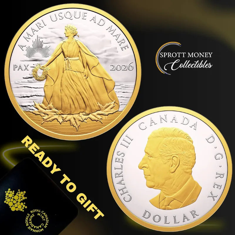 2026 Fine 1oz Silver Coin Peace Dollar - Royal Canadian Mint